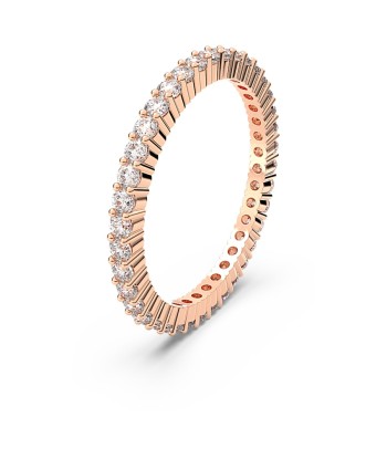 Vittore - Blanc Doré Rose - Bague - Swarovski en linge