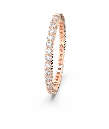 Vittore - Blanc Doré Rose - Bague - Swarovski en linge