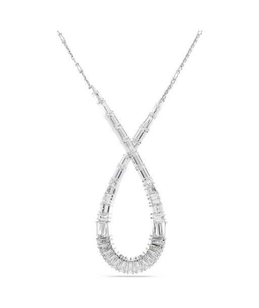 Hyperbola - Blanc Argenté - Infini - Pendentif - Swarovski livraison gratuite