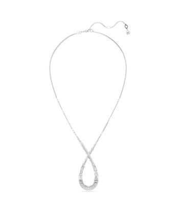 Hyperbola - Blanc Argenté - Infini - Pendentif - Swarovski livraison gratuite