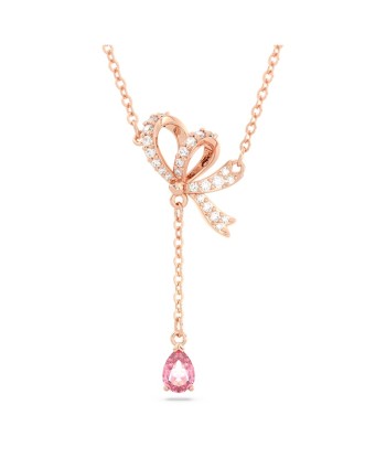 Volta - Nœud - Rose Doré Rose - Collier en Y - Swarovski acheter