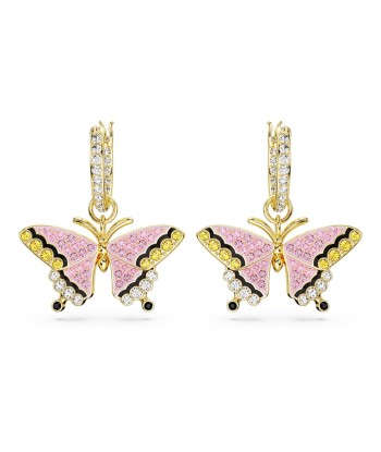 Idyllia - Papillon - Multicolore Doré - Boucles d'Oreilles - Swarovski Venez acheter