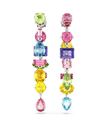 Gema - Asymétrique - Multicolore Argenté - Boucles d'oreilles - Swarovski hantent personnes