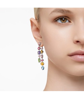 Gema - Asymétrique - Multicolore Argenté - Boucles d'oreilles - Swarovski hantent personnes