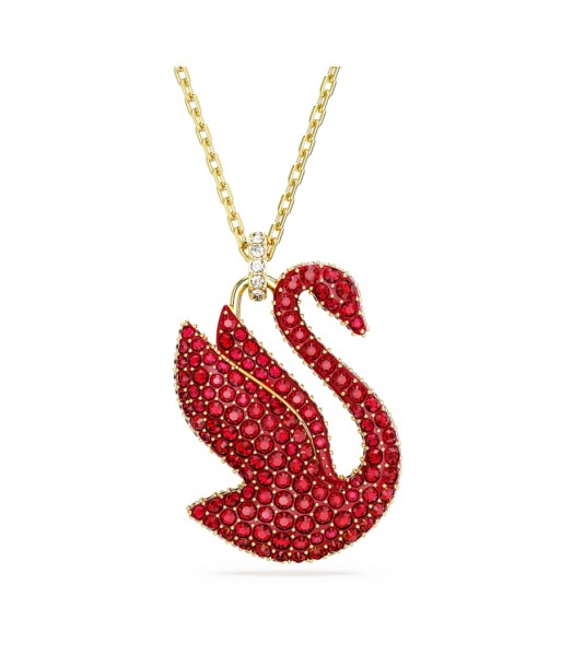 Iconic Swan - Large - Rouge Doré - Pendentif - Swarovski livraison et retour toujours gratuits