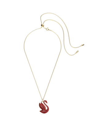 Iconic Swan - Large - Rouge Doré - Pendentif - Swarovski livraison et retour toujours gratuits