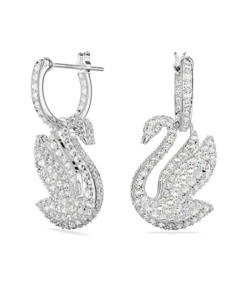 Iconic Swan - Blanc Argenté - Boucles d'oreilles - Swarovski 2024