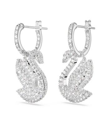 Iconic Swan - Blanc Argenté - Boucles d'oreilles - Swarovski 2024