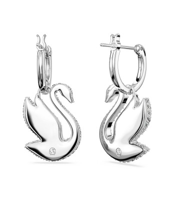 Iconic Swan - Blanc Argenté - Boucles d'oreilles - Swarovski 2024