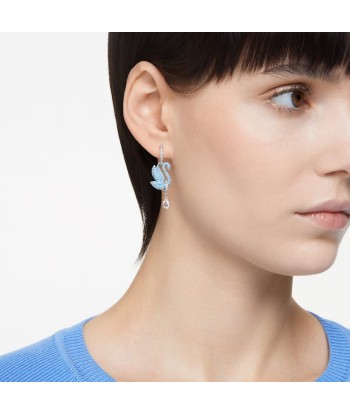 Iconic Swan - Bleu Argenté - Boucles d'oreilles - Swarovski ouvre sa boutique