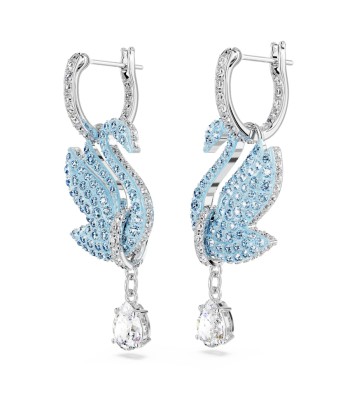 Iconic Swan - Bleu Argenté - Boucles d'oreilles - Swarovski ouvre sa boutique