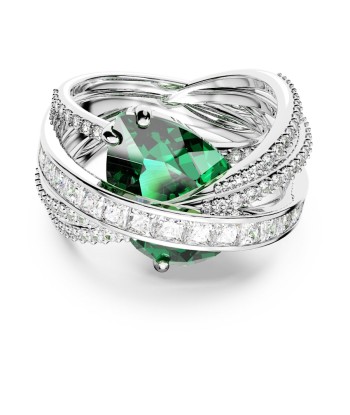 Hyperbola - Vert Argenté - Cocktail - Bague - Swarovski chez Cornerstreet bien 