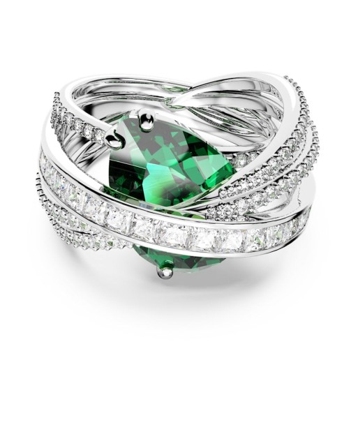 Hyperbola - Vert Argenté - Cocktail - Bague - Swarovski chez Cornerstreet bien 