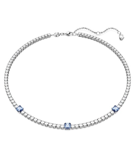 Matrix - Tennis - Bleu Argenté - Collier - Swarovski basket pas cher