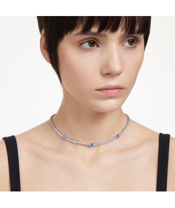 Matrix - Tennis - Bleu Argenté - Collier - Swarovski basket pas cher