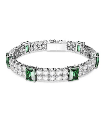 Matrix - Tennis - Vert Argenté - Bracelet - Swarovski À commander