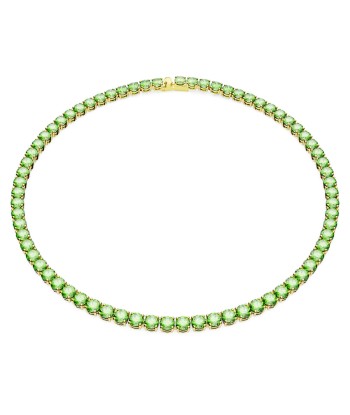 Matrix - Tennis - Vert Doré - Collier - Swarovski soldes