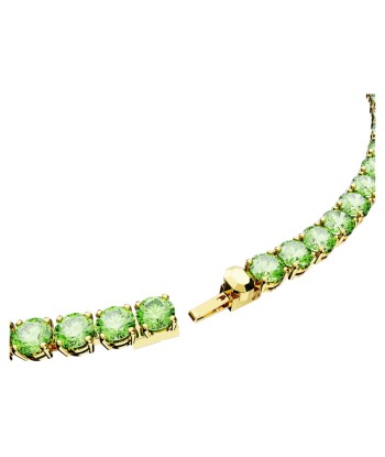 Matrix - Tennis - Vert Doré - Collier - Swarovski soldes