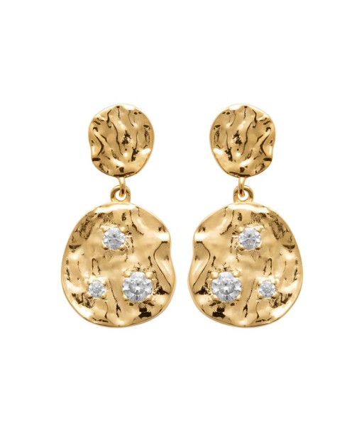 Hypnotique - Zirconia - Boucles d'Oreilles - Plaqué Or en stock