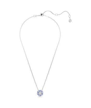 Idyllia - Fleur - Bleu Argenté - Pendentif - Swarovski JUSQU'A -70%! 