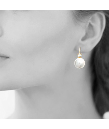 Perle - Plaqué Or - Boucles d'Oreilles prix pour 