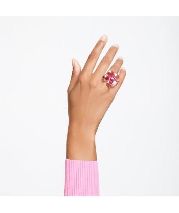 Florere - Rose Doré - Cocktail - Bague - Swarovski en stock