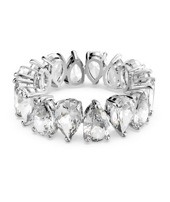 Vittore - Blanc Argenté - Goutte - Bague - Swarovski outlet