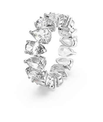 Vittore - Blanc Argenté - Goutte - Bague - Swarovski outlet