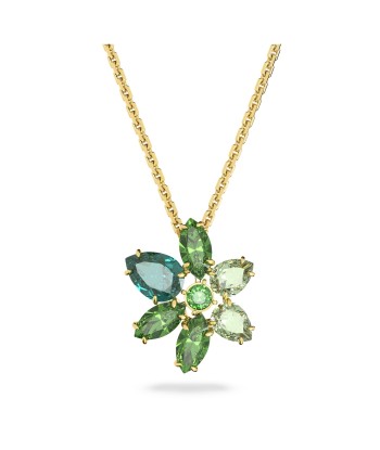 Gema - Fleur - Vert Doré - Collier - Swarovski acheter