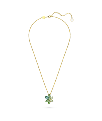 Gema - Fleur - Vert Doré - Collier - Swarovski acheter