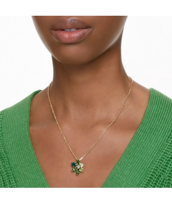 Gema - Fleur - Vert Doré - Collier - Swarovski acheter