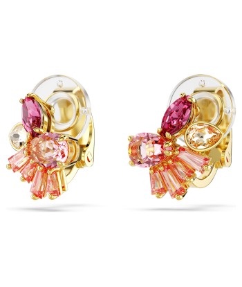 Gema - Fleur - Rose Doré - Boucles d'Oreilles - Swarovski pas cher 