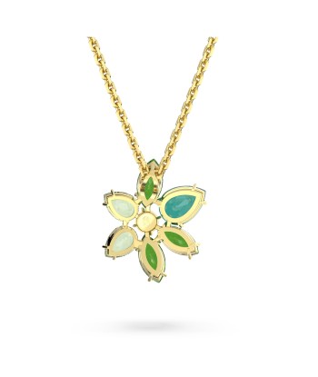 Gema - Fleur - Vert Doré - Collier - Swarovski acheter