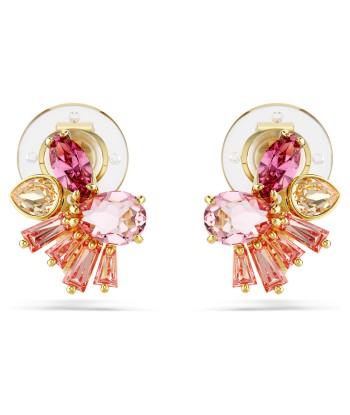 Gema - Fleur - Rose Doré - Boucles d'Oreilles - Swarovski pas cher 