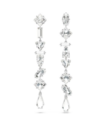 Mesmera - Blanc Argenté - Asymétrique - Boucles d'oreilles - Swarovski offre 