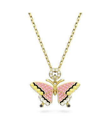 Idyllia - Papillon - Multicolore Doré - Pendentif - Swarovski est présent 