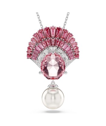 Idyllia - Coquillage - Rose Argenté - Pendentif - Swarovski Pour