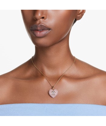 Hyperbola - Rose Doré - Coeur - Collier - Swarovski Faites des économies