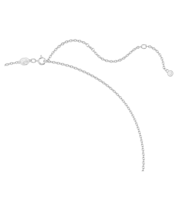 Volta - Nœud - Blanc Argenté - Collier - Swarovski Le MVP de beaucoup