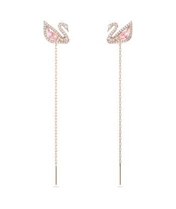 Dazzling Swan - Rose Doré Rose - Boucles d'oreilles - Swarovski outlet