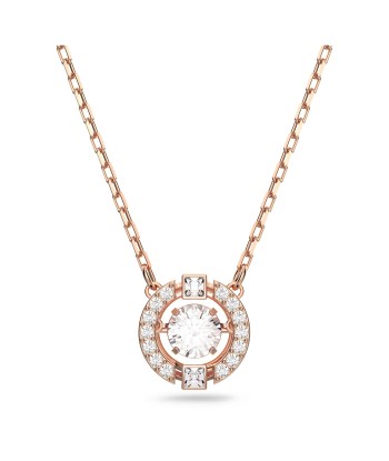 Sparkling Dance - Blanc Doré Rose - Collier - Swarovski Paris Déstockage Promo