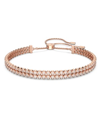 Subtle - Blanc Doré Rose - Bracelet - Swarovski soldes