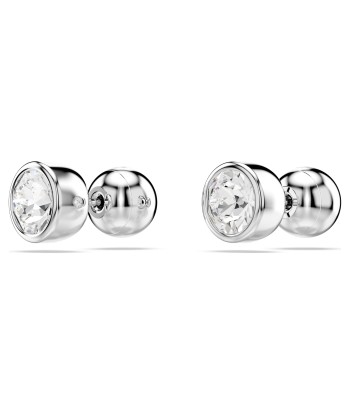 Imber - Blanc Argenté - Boucles d'Oreilles - Swarovski les muscles