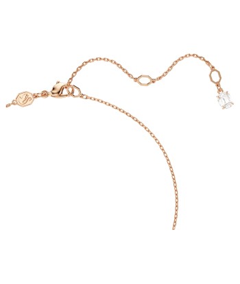 Stilla - Carré - Blanc Doré Rose - Collier - Swarovski des créatures d'habitude