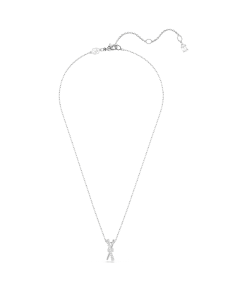 Hyperbola - Blanc Argenté - Torsade - Collier - Swarovski online