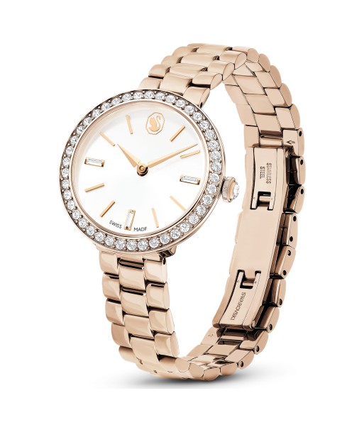 Certa - Blanc Doré Champagne - Montre - Swarovski soldes