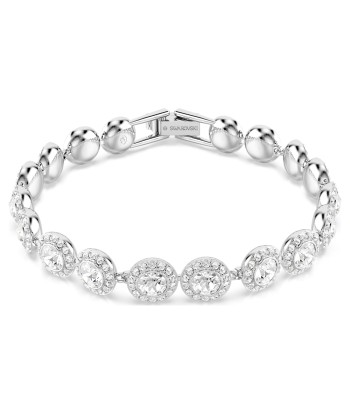 Una Angelic - Rond - Blanc Argenté - Bracelet - Swarovski de pas cher