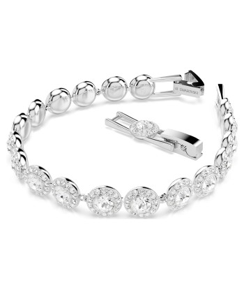 Una Angelic - Rond - Blanc Argenté - Bracelet - Swarovski de pas cher