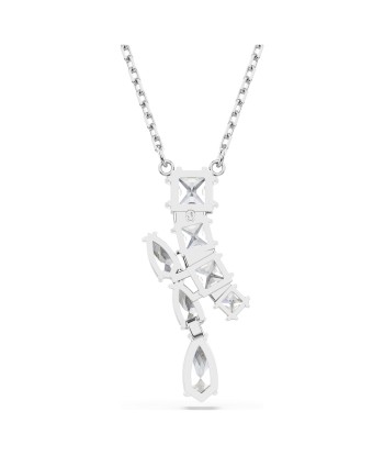 Matrix - Tailles Variées - Blanc Argenté - Collier - Swarovski prix pour 