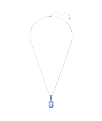 Millenia - Octogonal - Bleu Argenté - Collier - Swarovski solde